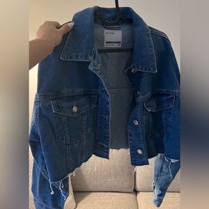 Cropped denim jacket